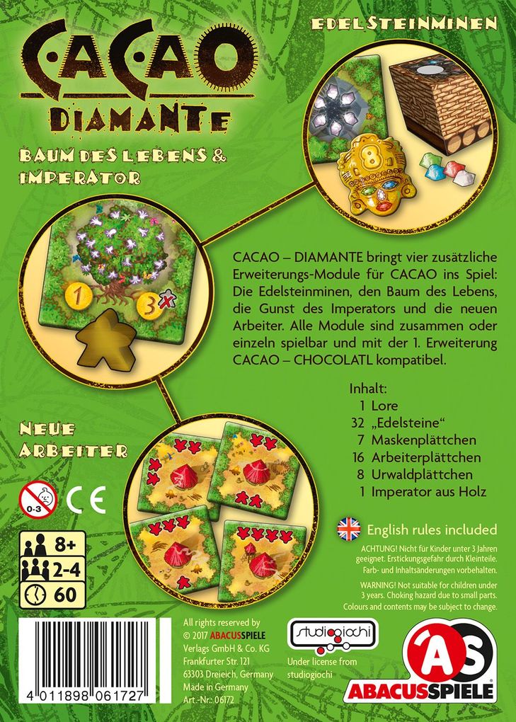 ABACUSSPIELE - Cacao 2. Erweiterung Diamante - Bild 3 von 3